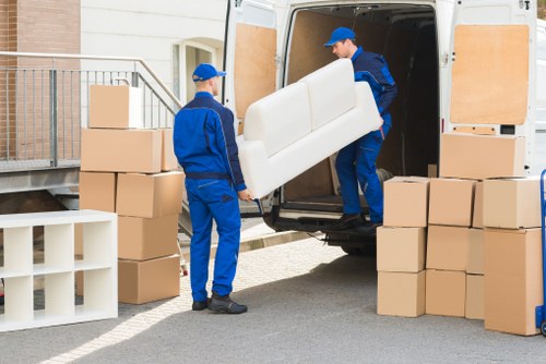 Office relocation planning in Hammersmith with local business district background