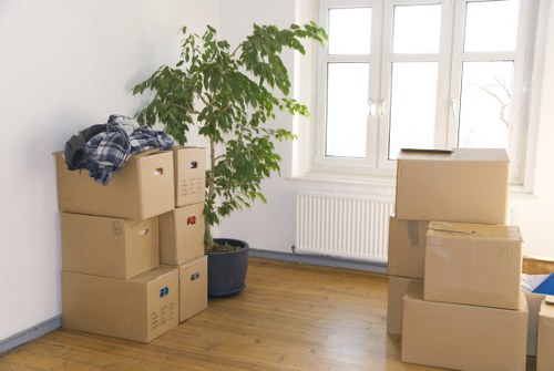 Removal van supporting a student move in Hammersmith