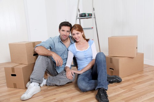 Organised storage space in Hammersmith for boxes, furniture, and equipment