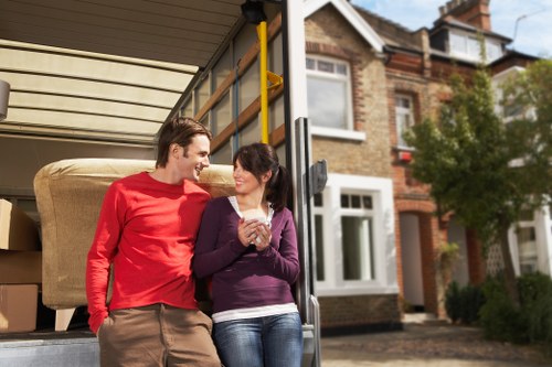 Careful packing supplies prepared for a home move in Hammersmith