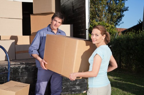 Careful loading of household items for a local Hammersmith removal service